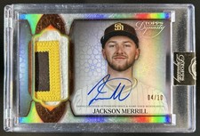 2025 Topps Dynasty Jackson Merrill Patch Auto Autograph #/10 Padres