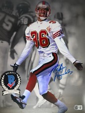 MERTON HANKS SIGNED SAN FRANCISCO 49ERS 11X14 PHOTO BECKETT COA 4W294469