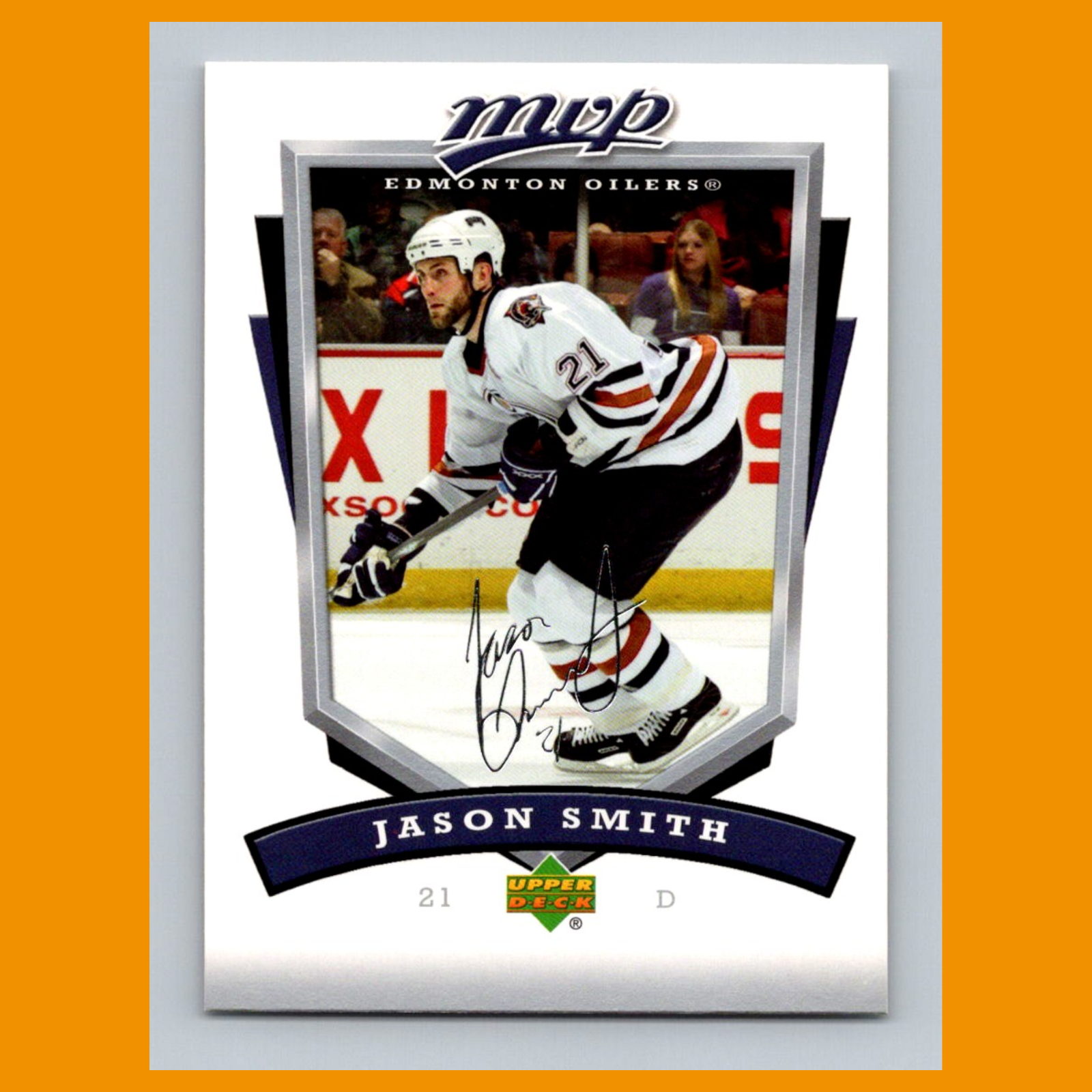 Jason Smith #117 2006 Upper Deck MVP Edmonton Oilers Hockey Card