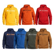 Felpa con cappuccio pullover uomo Klim misto cotone/poliestere casual performance pile