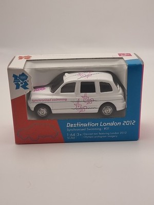 2012 Corgi Destination London Synchronized Swimming #31 Die Cast Maßstab 1:64 Taxi