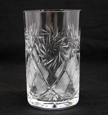 Russian Vintage Crystal Tea Glass 8.5 Oz for Holder "Podstakannik" (1 pc)