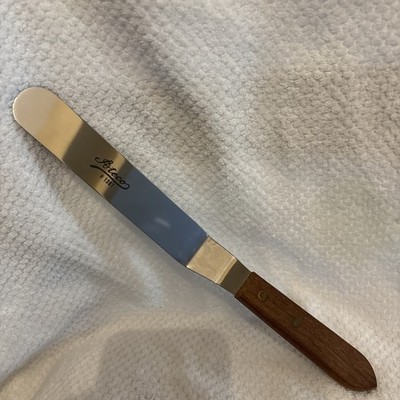 Ateco 1387 Offset Spatula Made in Japan - Wooden Handle stainless steel 