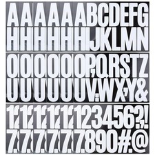 18 Sheets Sticky Letter Stickers, 3 Inch Self Adhesive Alphabet Number Sticke...