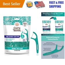 Travel-Friendly Dyneema Dental Floss Picks with Toothpick - 150 Count - Easy Use