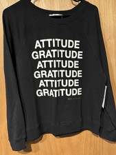 Spiritual Gangster NWT Womens Gratitude Gemma Sweatshirt Sz XS Black U 