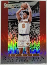 2021-22 Panini Select: Rookie Revolution Red Prizm — Quentin Grimes #8 (RC)
