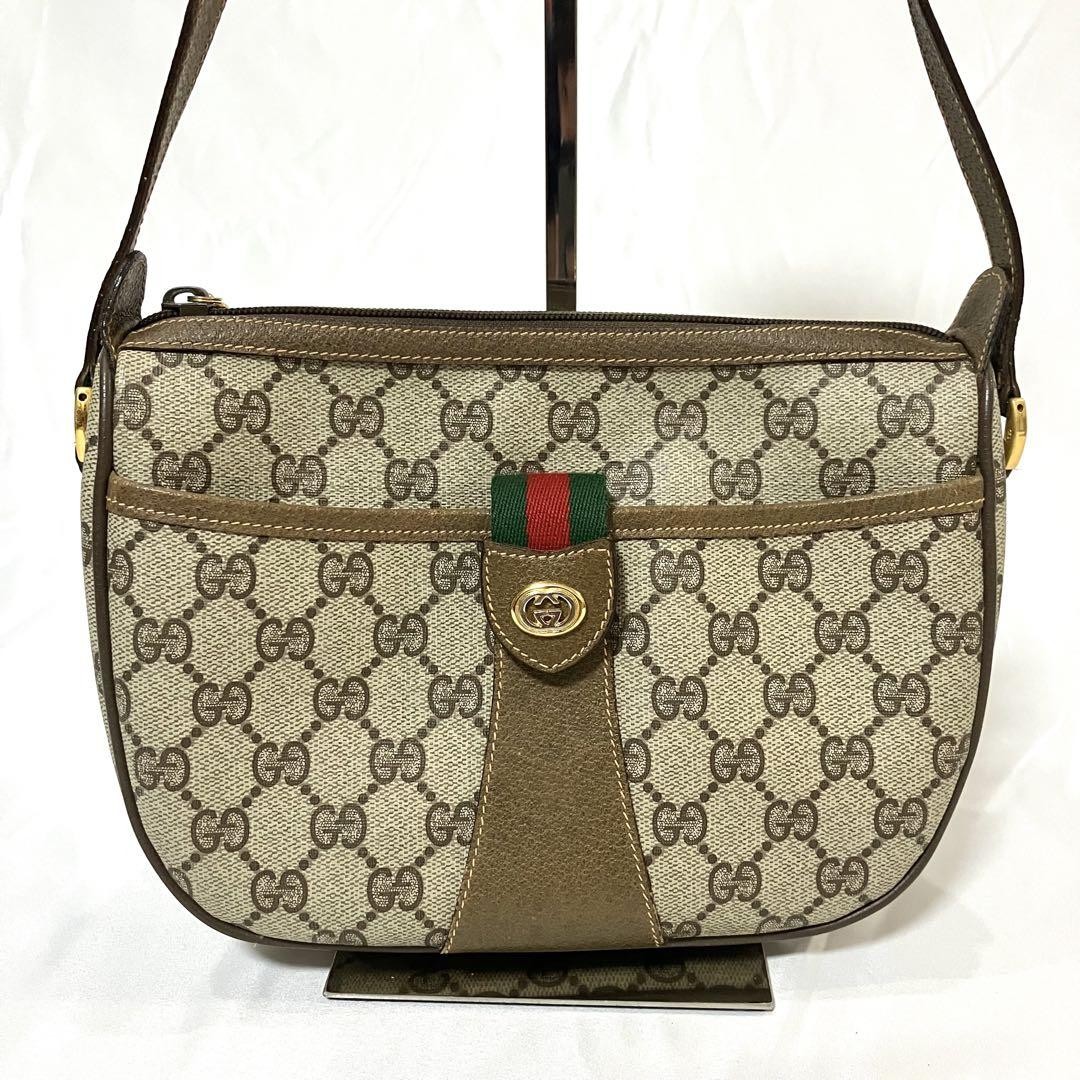 Trendy GUCCI Sherry Line GG Pattern PVC Shoulder Bag