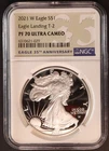 2021 W American Silver Eagle T-2 NGC PF 70 Ultra Cameo 35th Anniv No Reserve!