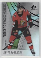 2019 Upper Deck SP Game Used Authentic Rookies Rainbow /292 Scott Sabourin gy7