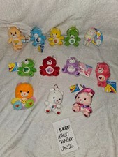 Assorted Japanese-Exclusive Care Bears Plush Keychains - Set of 10