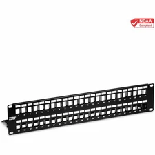 TRENDnet 48-Port Blank Keystone Shielded 2U HD Patch Panel TC-KP48S