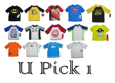 Rashguard Swim Shirt Swimsuit Bathing Boys UV Protection Cover up Top Tee Kids