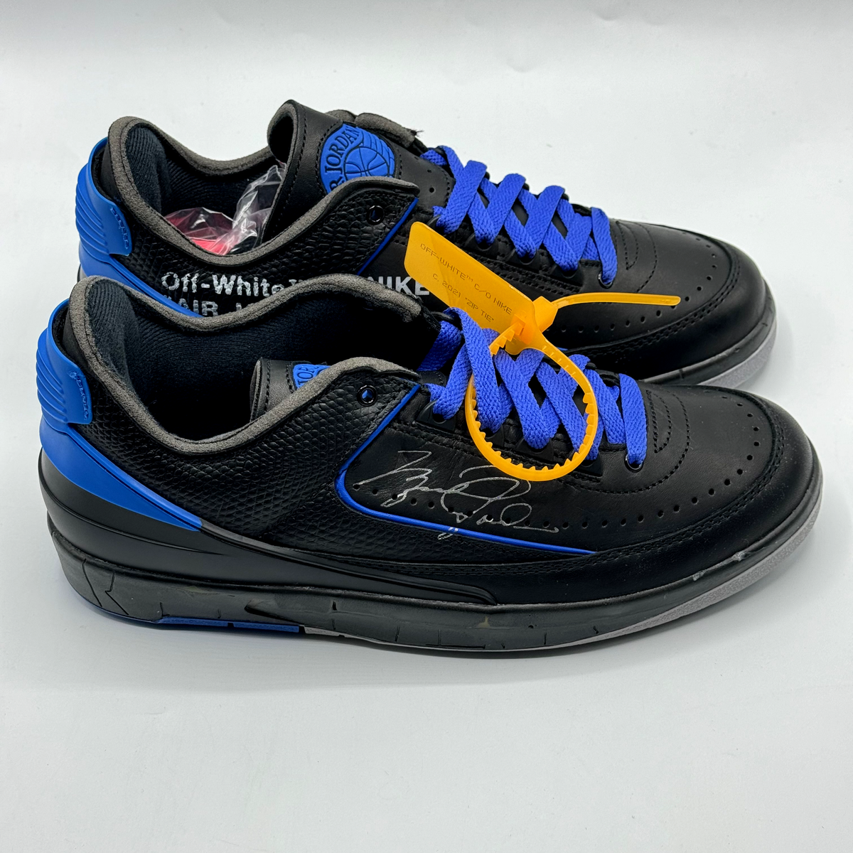 Jordan 2 Retro Low SP x Off-White Black Varsity Royal 2021