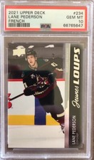 2021 Upper Deck #234 LANE PEDERSON French / Coyotes / PSA 10