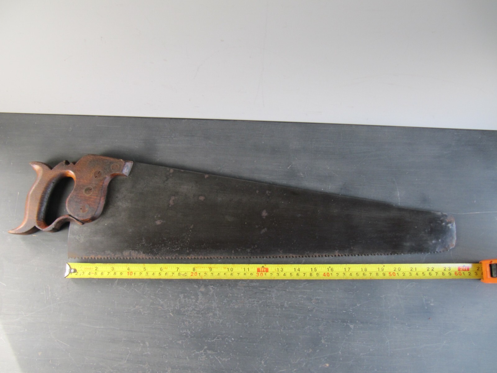 Antique Spear and Jackson 24" Hand Saw with Split Brass Nuts and Nib eBay
