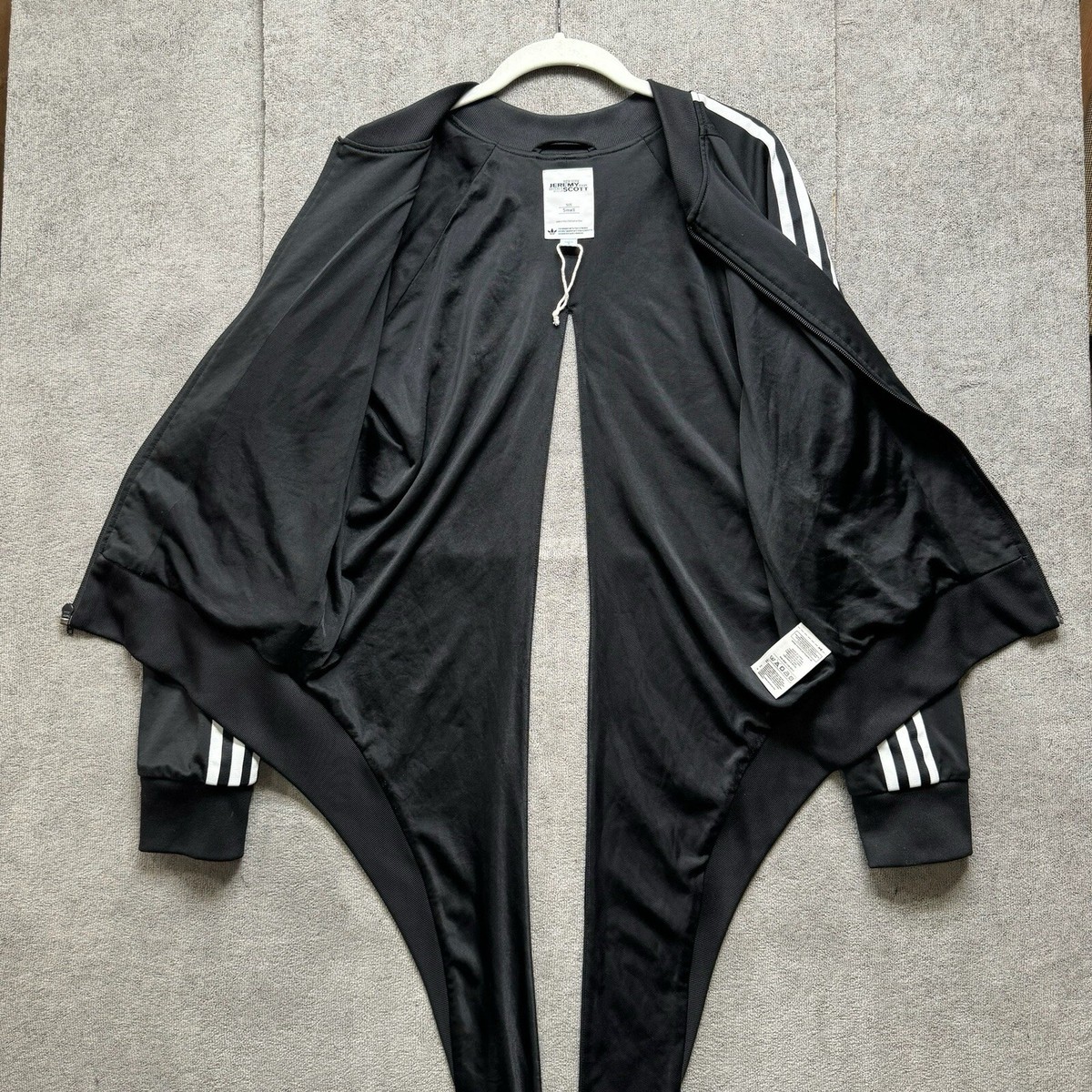 Jeremy Scott x Adidas Track Jacket Tie Tails Top Small Black Jeremy Scott x Adidas Track Jacket Tie Tails Top Small Black