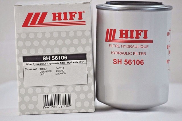 Hydraulic Filter Sh56106 for Toro Part #540110 51551 Bt839-10 P165354 ...