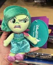Hong Kong Disney 2024 Disgust Shoulder Plush Magnet toy Inside Out 2 Pixar