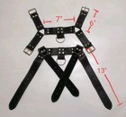Men's RANDOM ONE Brown Leather Chest Body Adjustable Harness  Clubwear Sexy — photo 8
