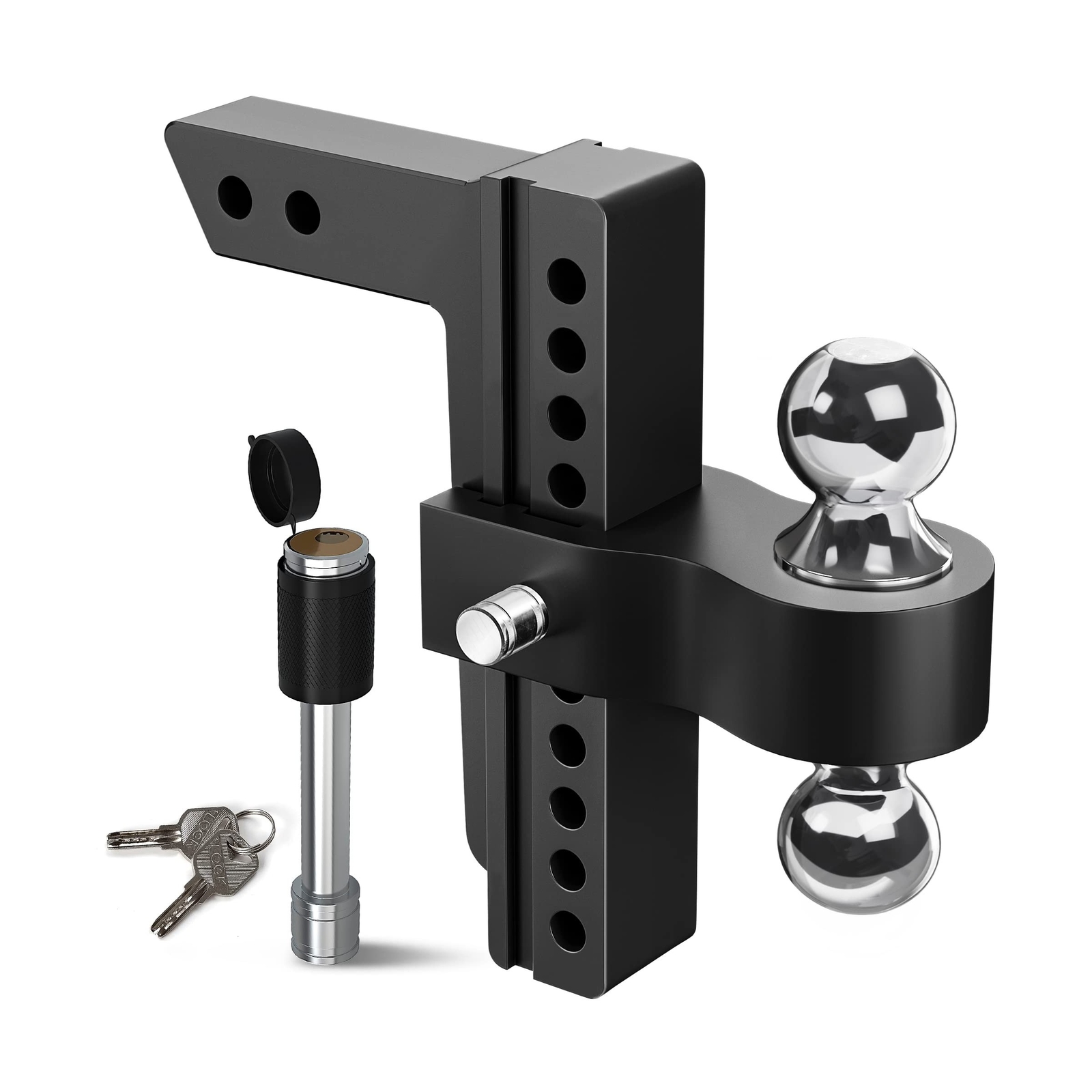 YITAMOTOR Adjustable Trailer Hitch, Fits 2Inch Receiver, 10Inch Drop