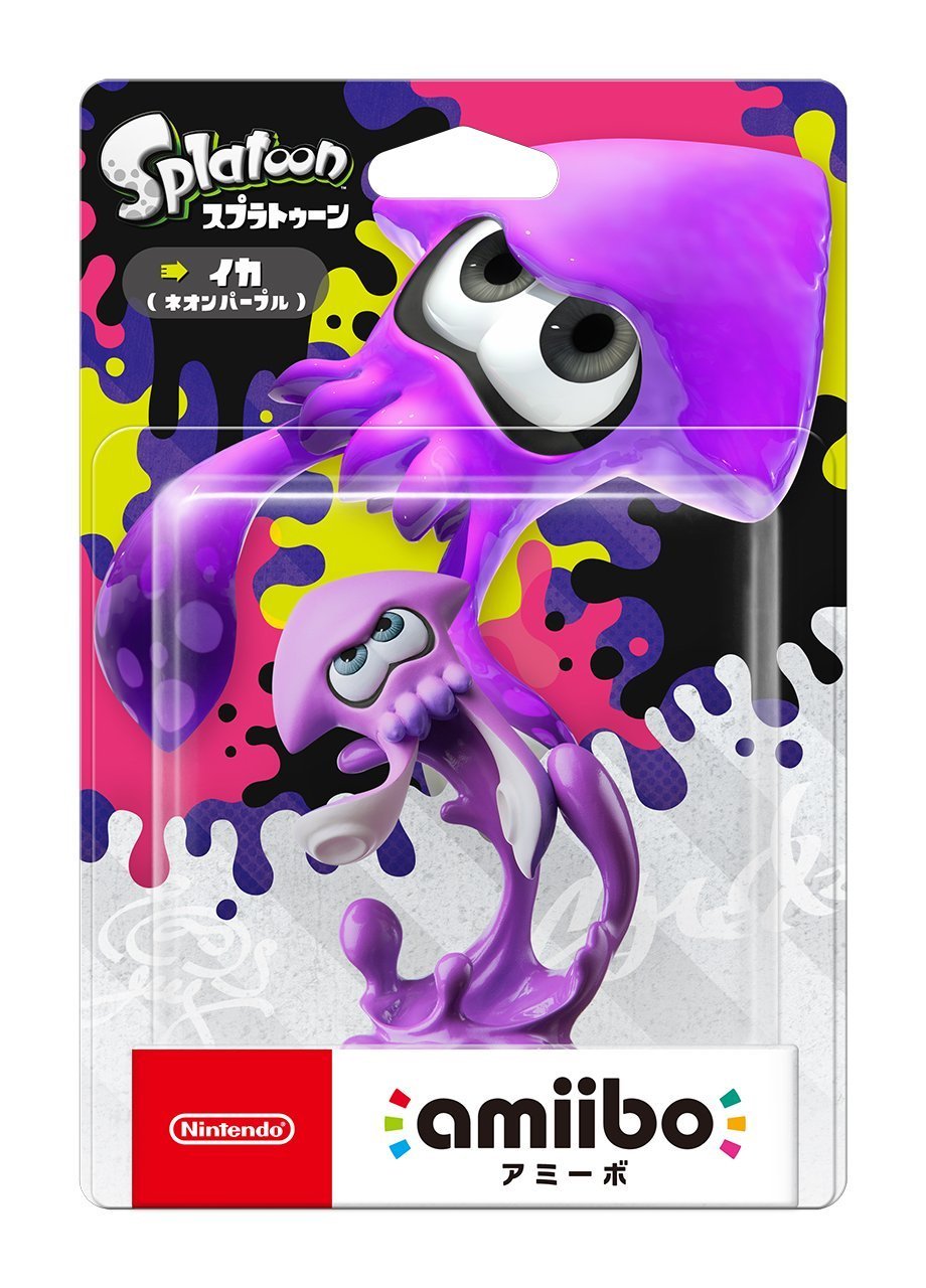 Nintendo amiibo Squid Neon purple Splatoon Japan | eBay