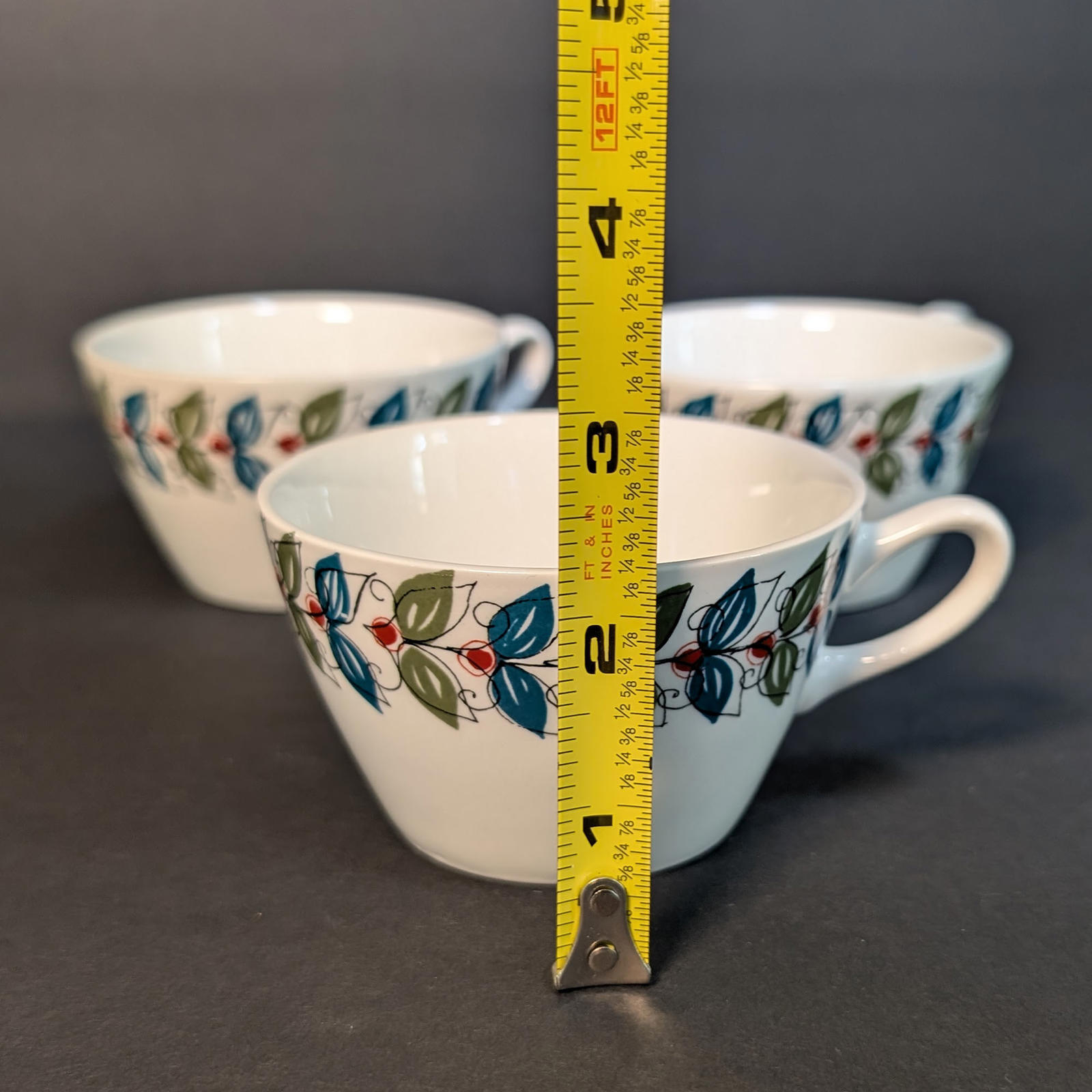 Figgjo Saga MCM Coffee Cups - 1960s Norwegian