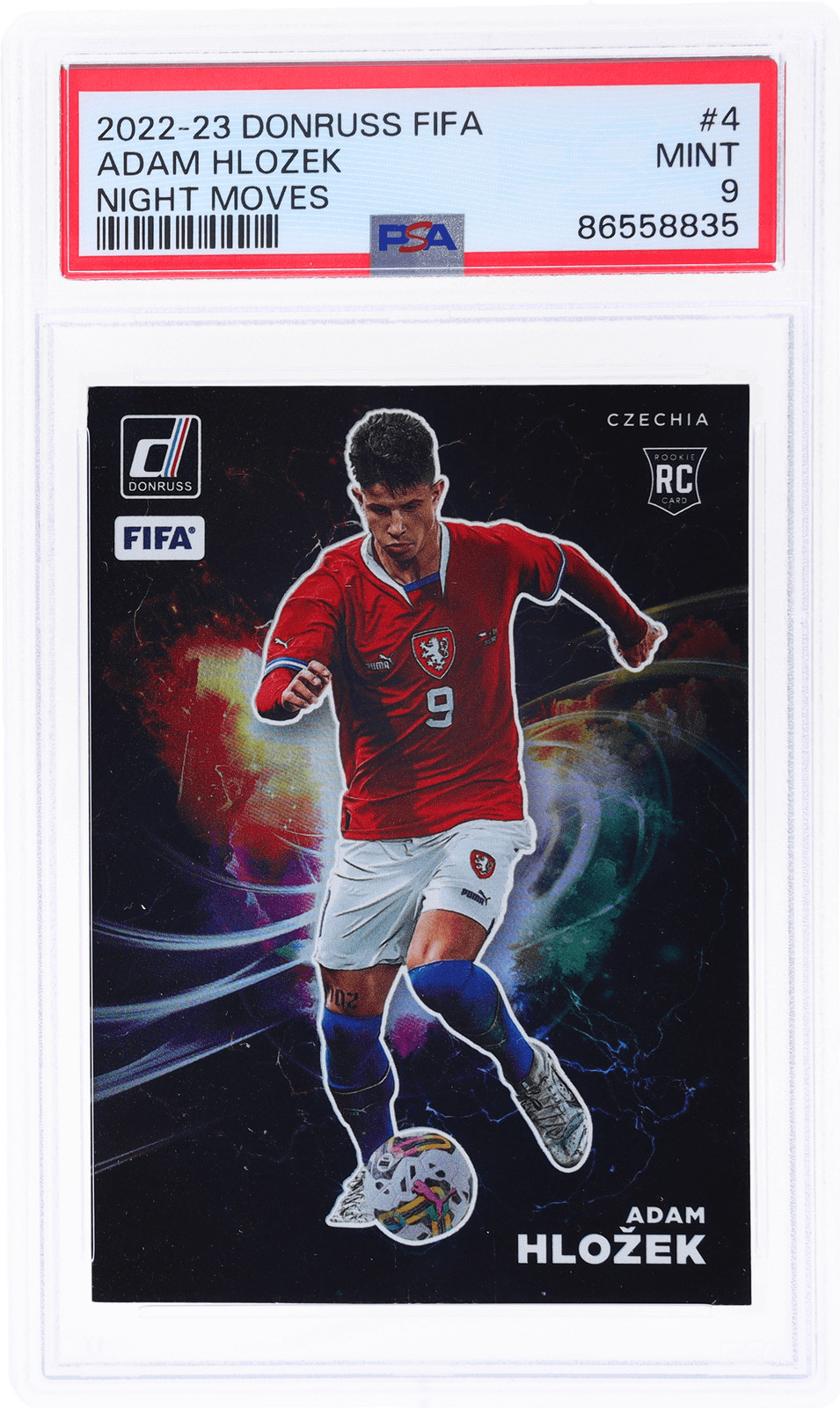 2022 Donruss Adam Hlozek Night Moves #4 PSA 9