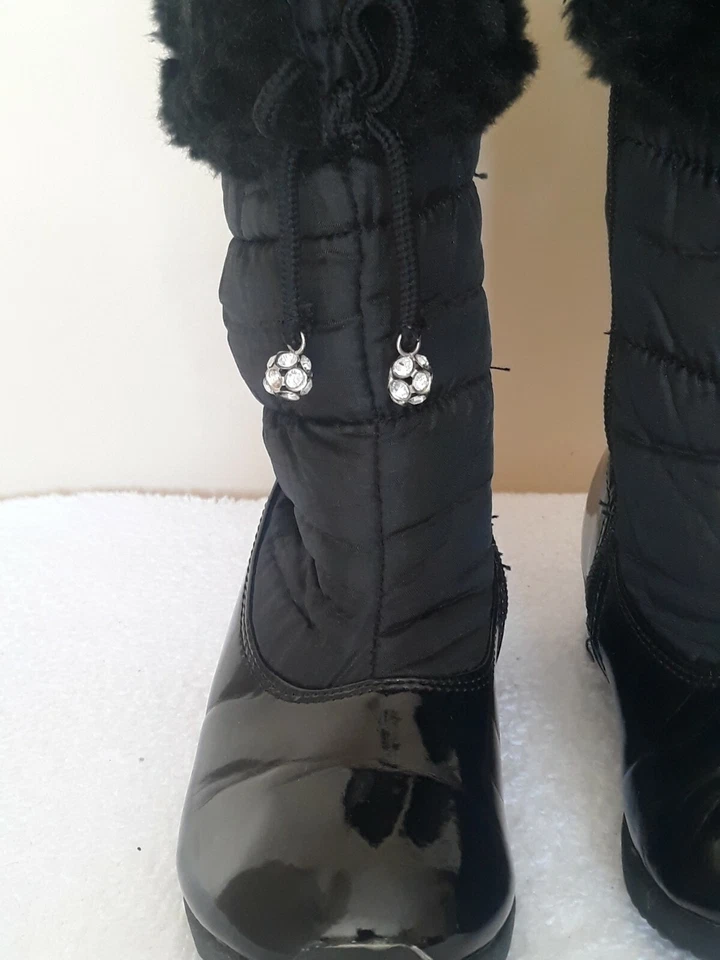 Джордж Блэк Девочка / Малыши Зимние Сапоги Размер 9.5 Быстрая доставка - Изображение 4 из 4