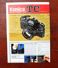 KONICA TC AUTORFLEX OWNERS MANUAL/130532