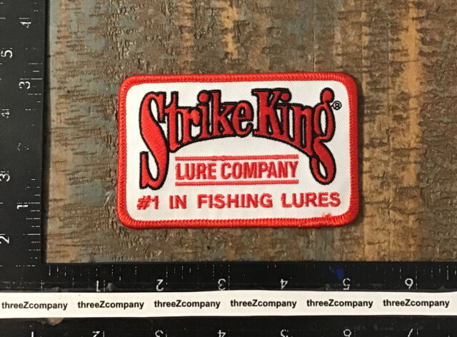 STRIKE KING Fishing Lures Company Logo Iron-On Patch Lure Fish Tackle
