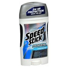 Power Antiperspirant Deodorant Unscented 3 Oz By Speed Stick