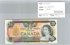 BILLET CANADA - 20 Dollari 1979 - Pick 93b - N°50809740546