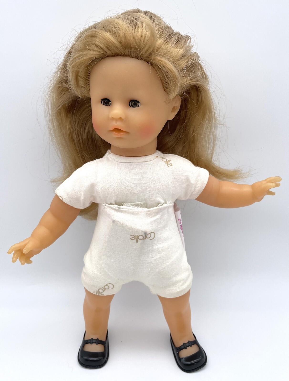 Vintage 1993 Corolle Poupee Toddler w/ Sound Box 11&rdquo; Blond
