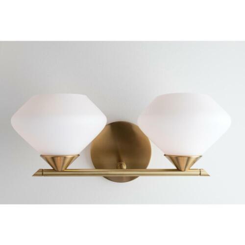 Mitzi by Hudson Valley Lighting Ryan 2-Light Aged Brass Bath Light - Picture 2 of 5