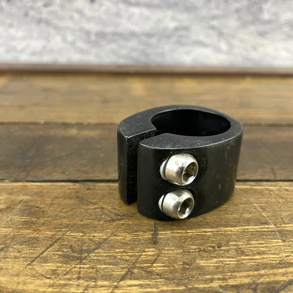 Abrazadera de tija de sillín Mongoose Maurice 28,6 doble perno Old School BMX OG negra A4 Foto 2 de 4