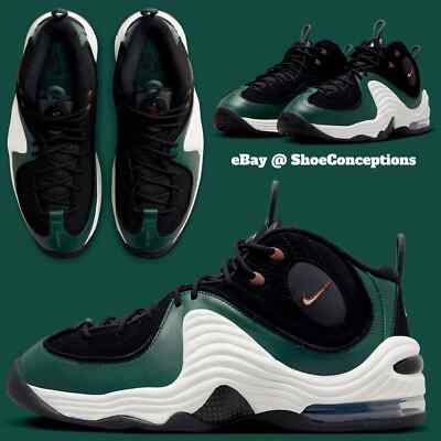 Nike Air Penny 2 Shoes Black Faded Spruce Dark Pony DV3465