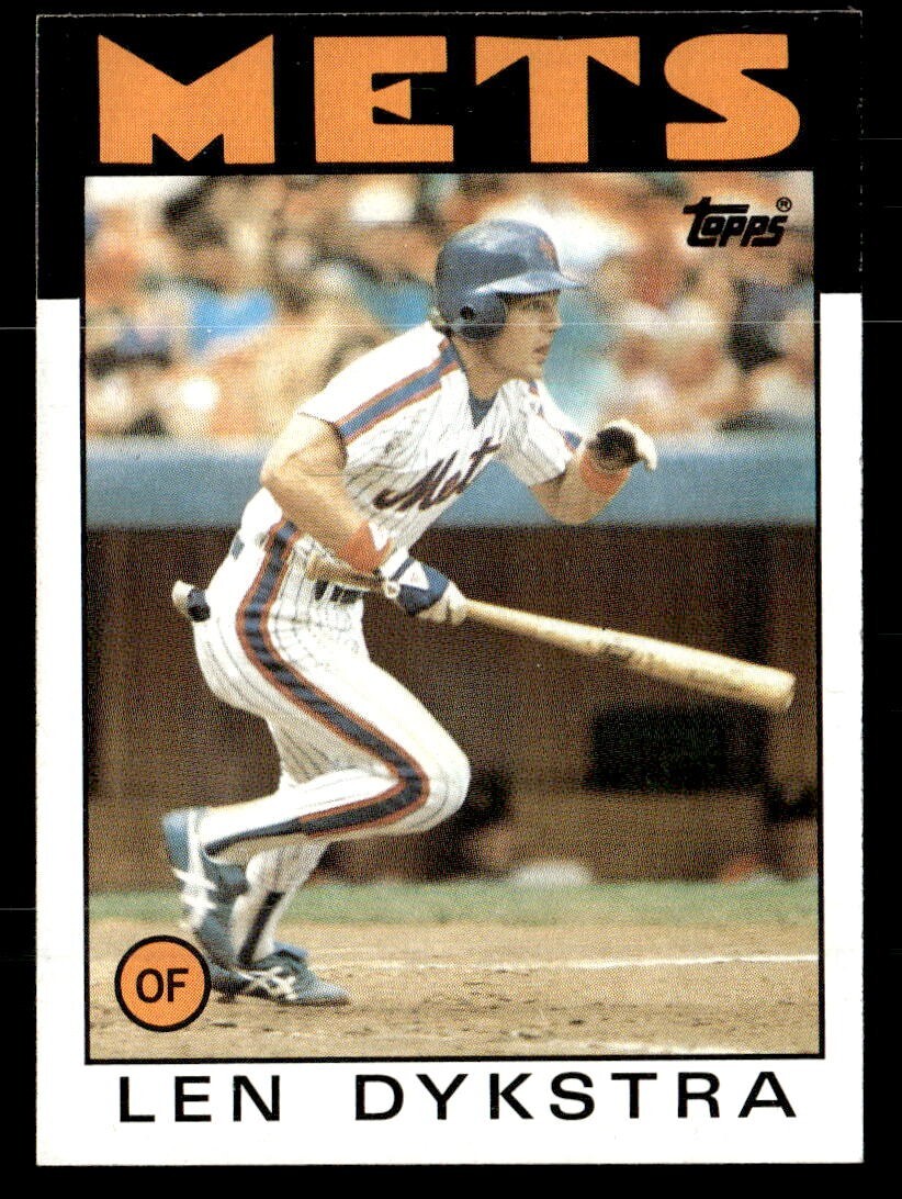 Len Dykstra 1986 Topps Rookie Card #53 New York Mets