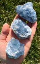 Raw Celestite Cluster - Natural Blue Celestite Crystal Cluster from Madagascar