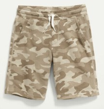 Old Navy Kids Vintage Jogger Shorts  Size Medium .. Sand Camo ..NWT