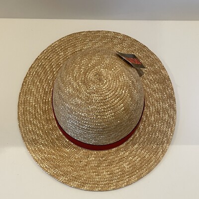 BANDAI ONE PIECE MONKEY D LUFFY STRAW HAT w/chin strap Tanaka Hat