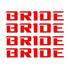 Bride Racing Seats Decal Bride Low Max Stradia Gias Zeta Jdm Drifting Sticker