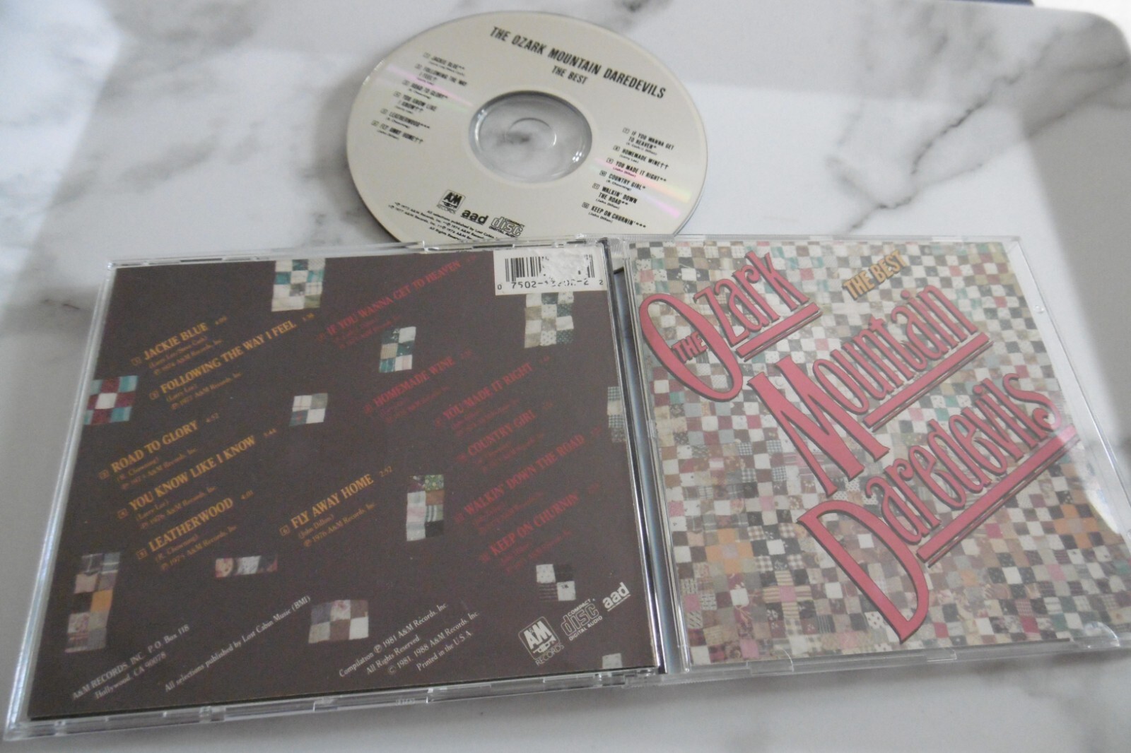 THE OZARK MOUNTAIN DAREDEVILS THE BEST CD 1988 A&M JACKIE BLUE ROAD TO GLORY