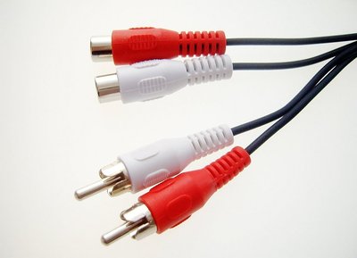 1,5m Audio-Kabel 2x Cinch Stecker Buchse Verlängerung stereo Verlängerungskabel