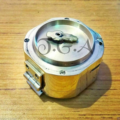 Handmade Brass Nautical Vintage Style Marine Collectible Brunton Compass Gift - 第 4/5 張圖片