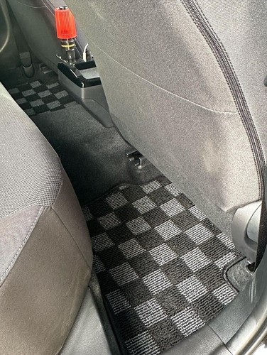 Alfombra alfombrilla delantera trasera a cuadros P2M para Toyota GR Corolla 2019+ - Imagen 3 de 4