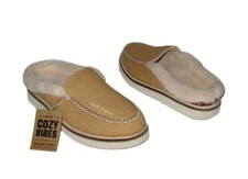NEW SANUK COZY VIBE SLIPPER SLIP ON FUR INDOOR OUTDOOR SLIPPERS SHOES WOMENS 8