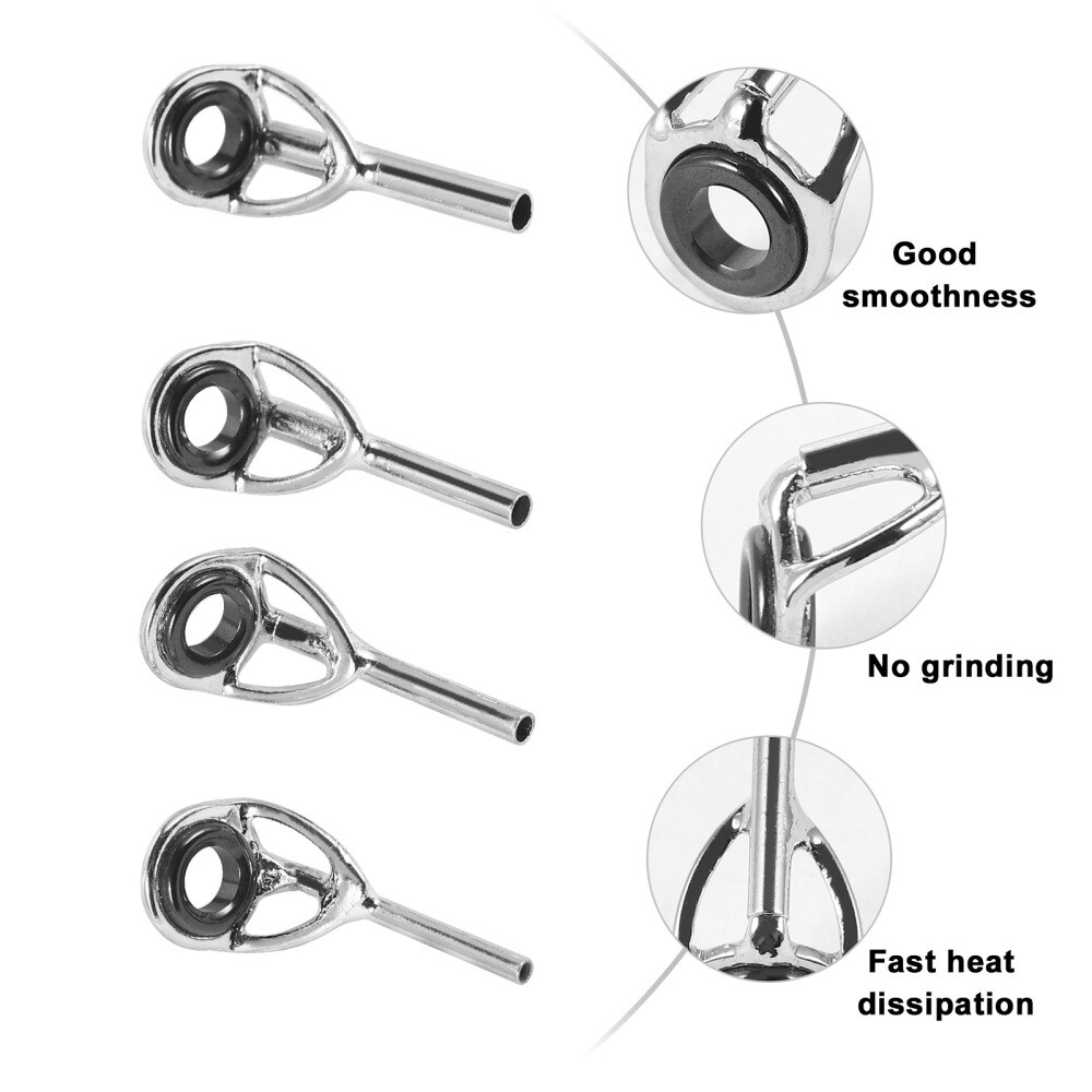 Complete Fishing Rod Tip Repair Kit with 20pcs Ceramic Eyelets Set eBay