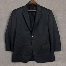 44S Joseph Feiss Gold Blazer Mens Wool 2 Button Jacket Solid Gray