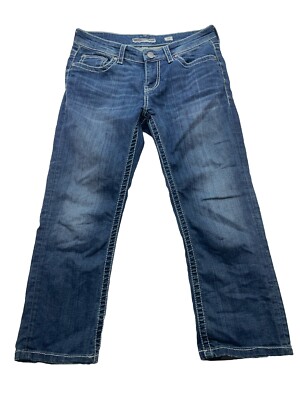 BKE Payton Jean Women Sz 29x25 Straight Stretch Heavy Stitch. Style # BKF104